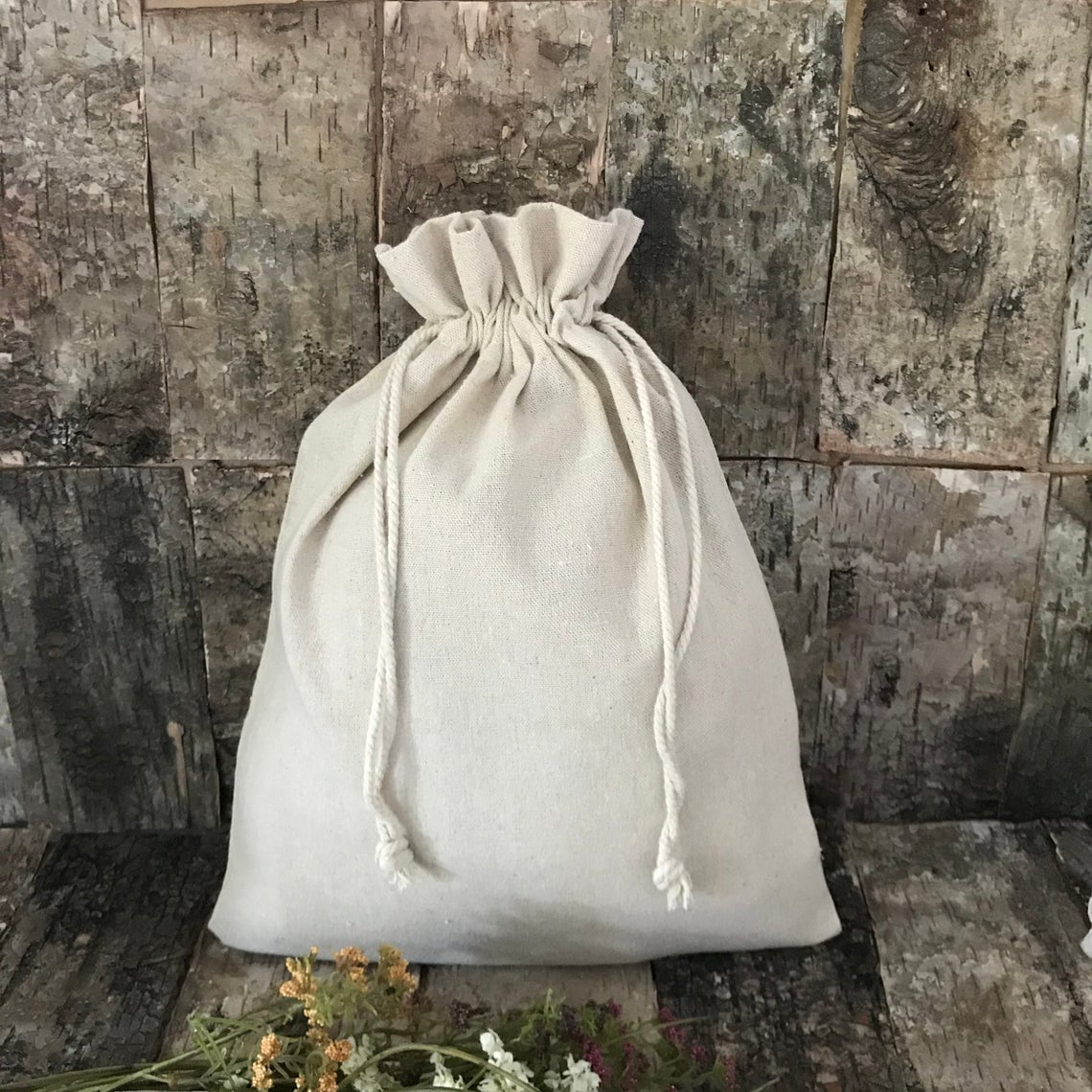 Re-usable Linen Drawstring Bags • The Hessian Shack