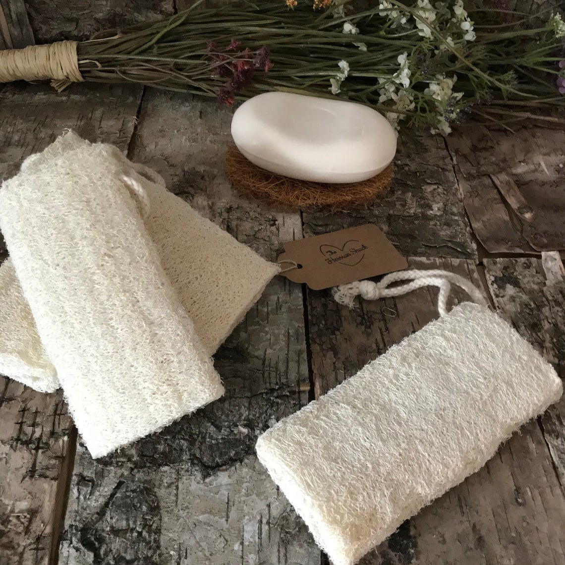 Bath Exfoliating Mini Loofah • The Hessian Shack